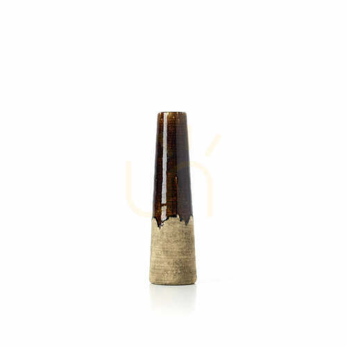 Kontrola Váza BAZAR BIZAR Amber Cone hnědo-béžová S 39,5 cm