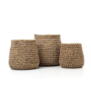 Pletený květináč přírodní L Planters small 5
