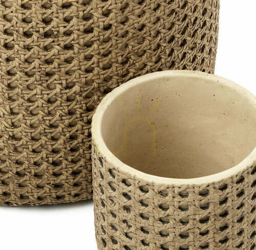 Kontrola Ratanový květináč RattanRock Planters přírodní M