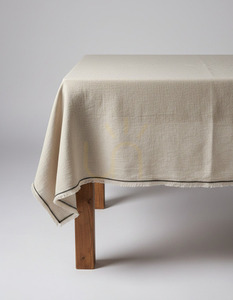 Lněný ubrus Tuscany Natural Black 150x250 cm small 1