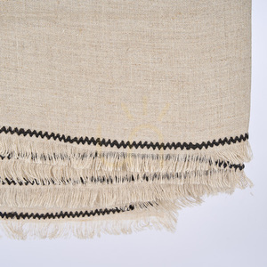 Lněný ubrus Tuscany Natural Black 150x250 cm small 4