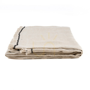 Lněný ubrus Tuscany Natural Black 150x250 cm small 6