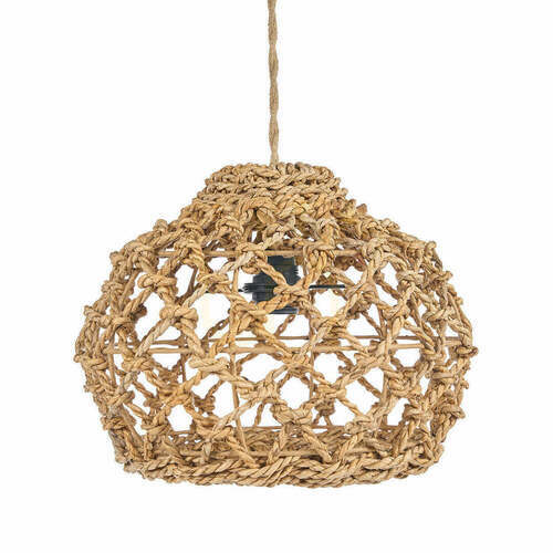 Kontrola Závěsné svítidlo BAZAR BIZAR Banara Natural S z banánových listů 35 cm
