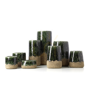 Váza Moss Cylinder Concrete Green M 13,5 × 13,5 × 29,5 cm small 4