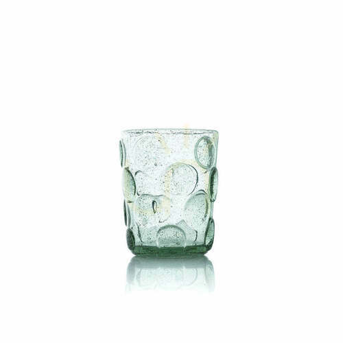 Kontrola Sklenice na vodu Frosted Dot Aqua 10,5 cm