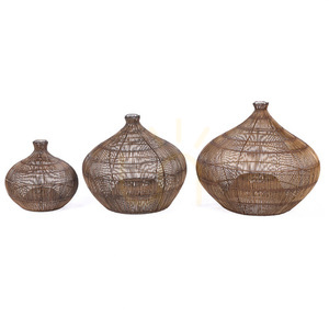 Přívěsek světla Desert Gourd tmavý ořech M, Pendant Lamps small 2
