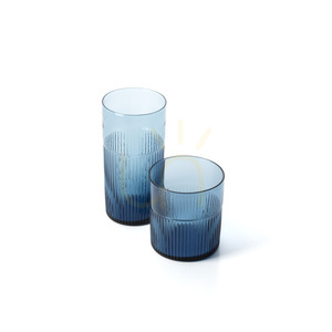Sklenice Azure Rippled High Tumbler modrá small 4