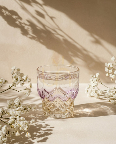 Kontrola Růžová sklenice Bazar Bizar Pink Blush 327 ml