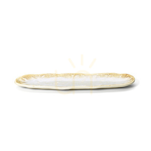 Oválný talíř Da Rocha White Honey small 2