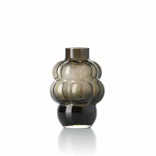 Kontrola Váza Grape tmavě šedá M Glass Collection