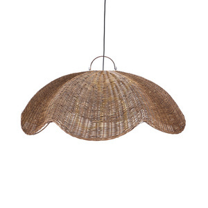 Ratanové závěsné stínidlo Bazar Bizar THE WAVE Dark Walnut L 103 cm small 5