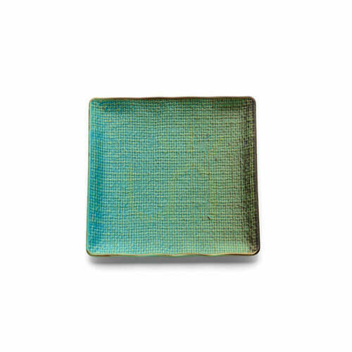 Kontrola Čtvercový talíř Bazar Bizar The Lagoon M 20 × 20 cm