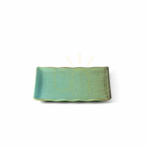 Kontrola Čtvercový talíř Bazar Bizar The Lagoon M 20 × 20 cm