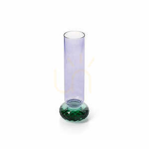Skleněná váza Bazar Bizar Violet Quartz, fialovo-zelená, 19,2 cm small 1