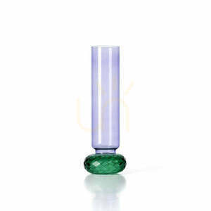 Skleněná váza Bazar Bizar Violet Quartz, fialovo-zelená, 19,2 cm small 0