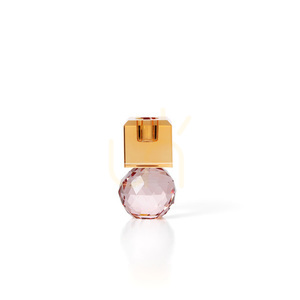 Svícen Citrine & Rose Quartz z recyklovaného skla, růžovo-jantarový, 10,3 cm small 2