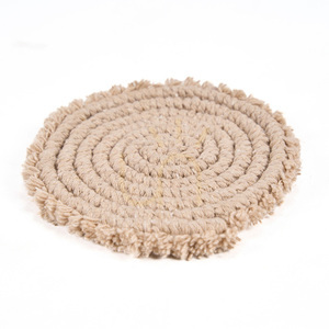 Bavlněný podtácek béžový 12 cm small 2