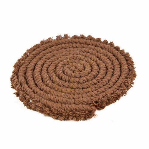 Kontrola Bavlněný tácek Dark Walnut 12 cm