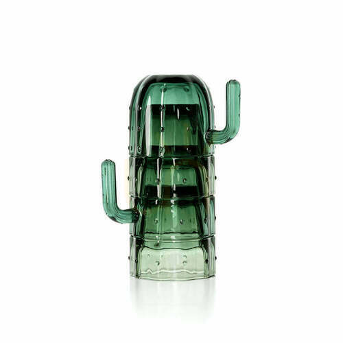 Kontrola Sklenice Stack-a-Cactus zelené sada 4 ks