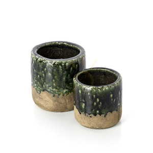 Květináč BAZAR BIZAR The Moss Planter Concrete Green M 15 cm small 5