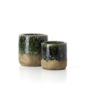 Květináč BAZAR BIZAR The Moss Planter Concrete Green M 15 cm small 6