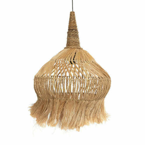 Kontrola Přívěsek světla Hippy Tipi Grass Collection přírodní L 70 cm