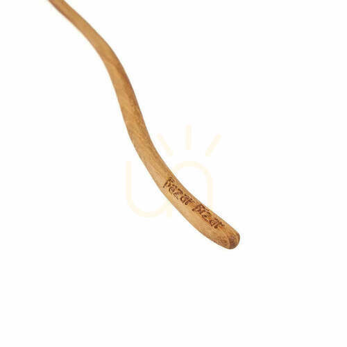 Kontrola Dávkovací lžička Teak Root ZigZag, teakové dřevo, 22 cm