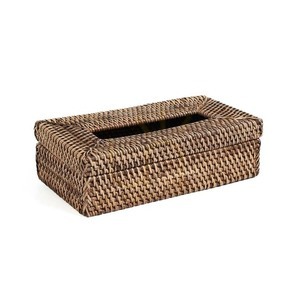Box na kapesníky BAZAR BIZAR Rattan Classic přírodní hnědý small 2
