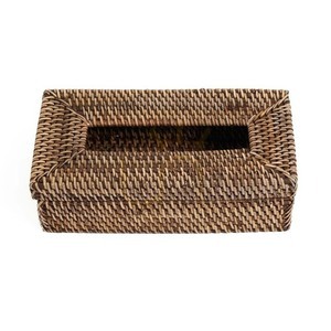 Box na kapesníky BAZAR BIZAR Rattan Classic přírodní hnědý small 4