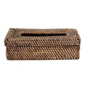 Box na kapesníky BAZAR BIZAR Rattan Classic přírodní hnědý small 5