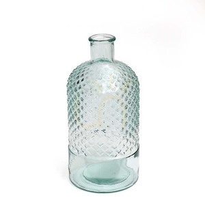 Skleněná láhev Zuanshí modrá M, Glass Collection small 4