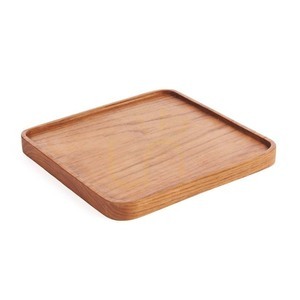 Čtvercový talíř z teakového dřeva The Teak Square Plate M 20 x 20 cm přírodní small 4