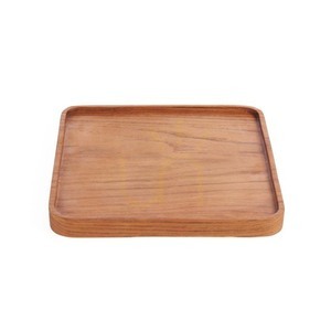 Čtvercový talíř z teakového dřeva The Teak Square Plate M 20 x 20 cm přírodní small 5