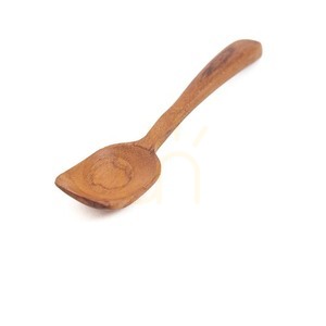 Přírodní lžička na zmrzlinu z teakového dřeva 13 cm small 2