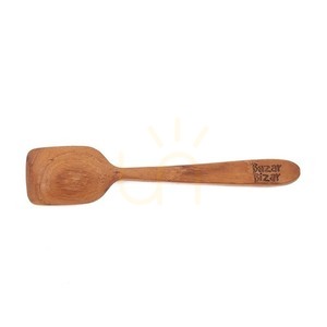 Přírodní lžička na zmrzlinu z teakového dřeva 13 cm small 3