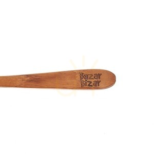 Přírodní lžička na zmrzlinu z teakového dřeva 13 cm small 7