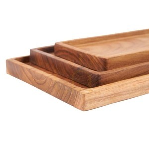 Podnos Teak Root Collection Gormandize přírodní M 25×15 cm small 2