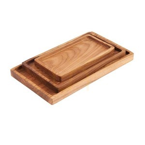 Podnos Teak Root Collection Gormandize přírodní M 25×15 cm small 3
