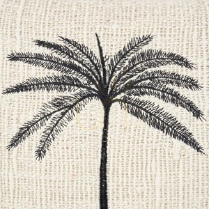 Povlak na polštář Gili Palm přírodní černá 50 x 50 cm small 3