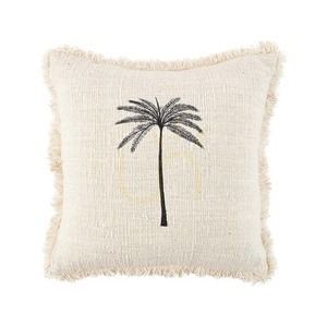 Povlak na polštář Gili Palm přírodní černá 50 x 50 cm small 4