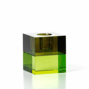 Svícen Gem Blocks Green Smoke small 0