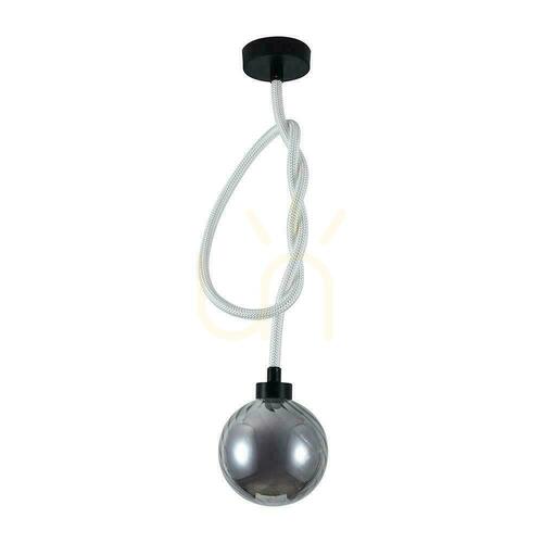 Kontrola V-TAC LED závěsné svítidlo 20W kouřová koule fi 18cm vázaná šňůra VT-84038 3000K 1900lm