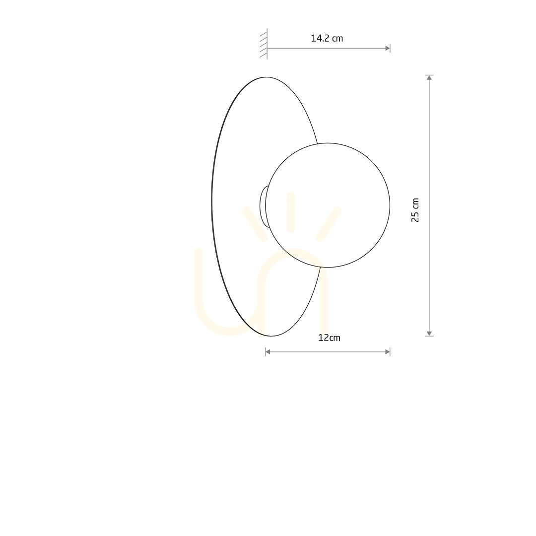 Pohled Nástěnné svítidlo SATURN M 12437 Nowodvorski Nástěnné svítidlo SATURN M 12437 Nowodvorski
