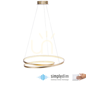 Závěsné svítidlo ROMAN 2474-12 Gold 1xLED small 1
