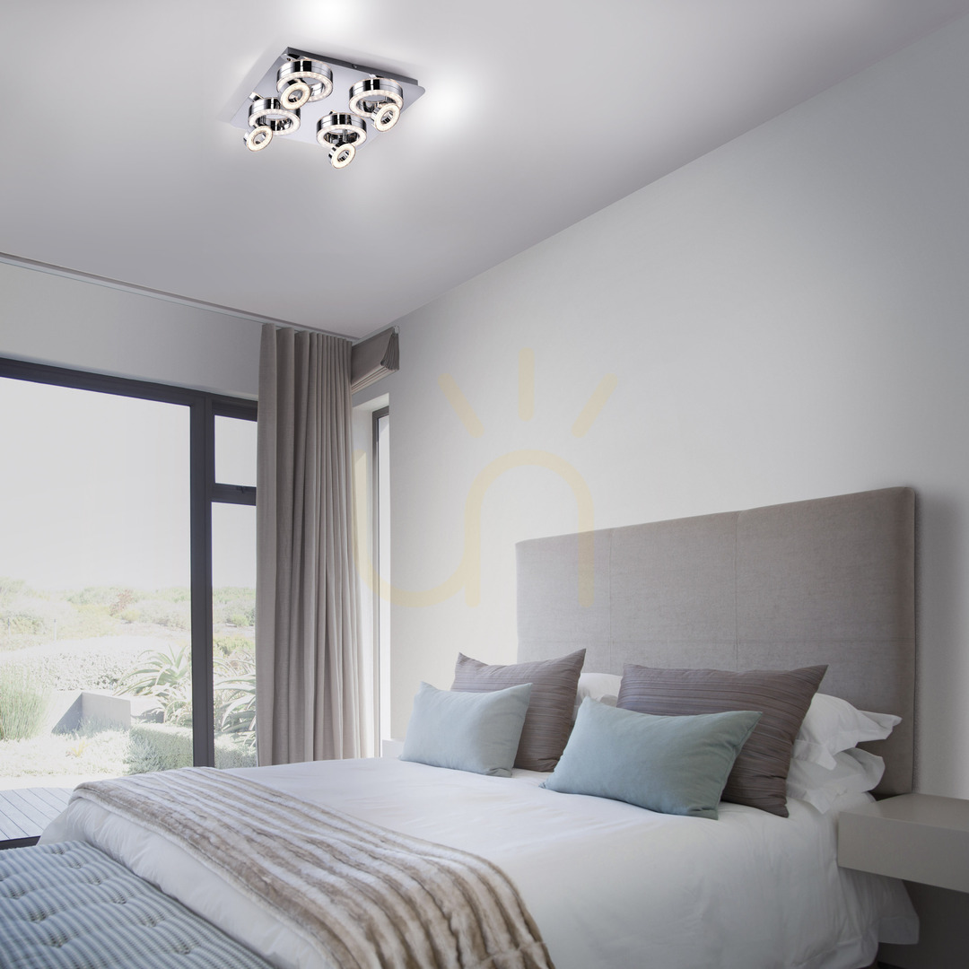 Náhled TIM Plafond 14522-17 Chrome 8xLED TIM Plafond 14522-17 Chrome 8xLED