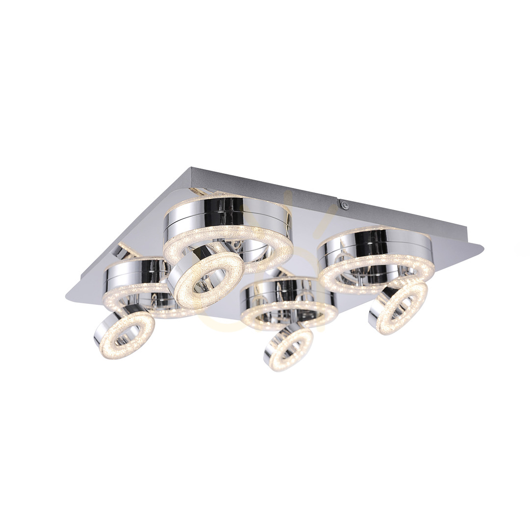 Pohled TIM Plafond 14522-17 Chrome 8xLED TIM Plafond 14522-17 Chrome 8xLED