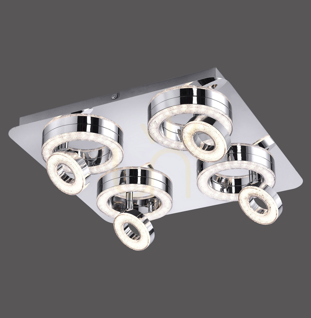 Kontrola TIM Plafond 14522-17 Chrome 8xLED TIM Plafond 14522-17 Chrome 8xLED