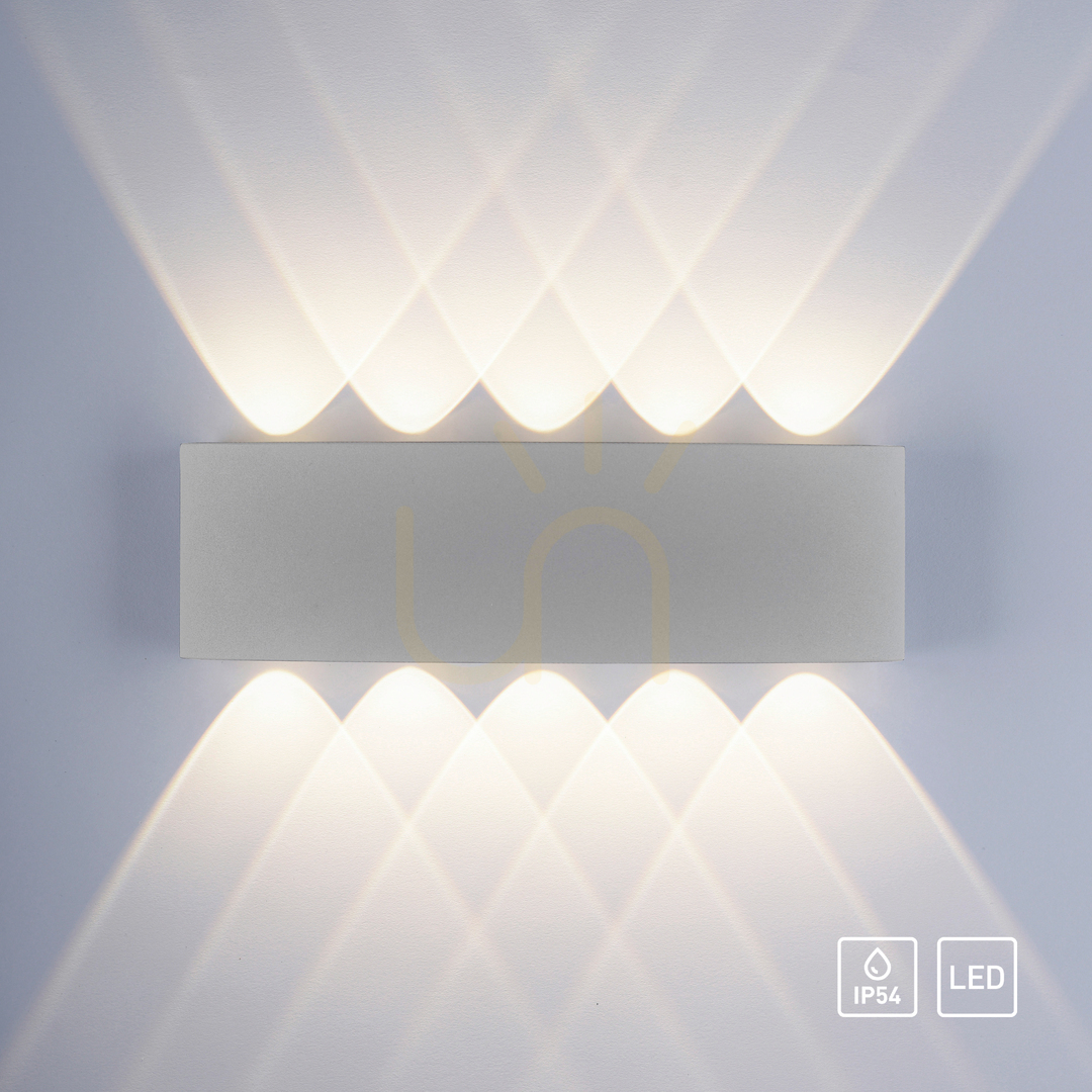 Pohled Nástěnné svítidlo CARLO 9489-21 Silver 10xLED Nástěnné svítidlo CARLO 9489-21 Silver 10xLED