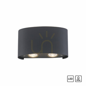 Nástěnné svítidlo CARLO 9487-13 Antracit 4xLED small 1