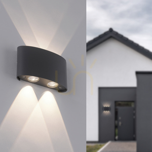 Nástěnné svítidlo CARLO 9487-13 Antracit 4xLED small 11